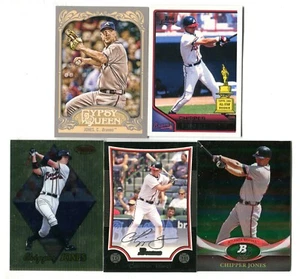 Chipper Jones 5 Karten Baseball Sammelkarten Lot HOF ATLANTA BRAVES (LOT 25) - Bild 1 von 1