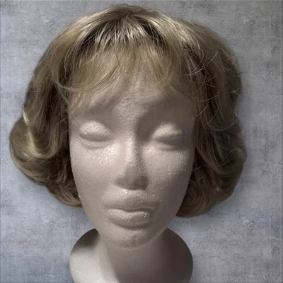 Hivision Collection Short Wavy Wig Curly  Layered Shades Of Gray Grey Synthetic - Image 1 of 4