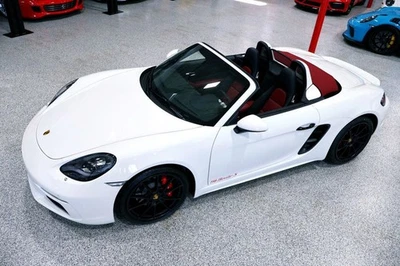 2024 Porsche 718 BOXSTER S Manual WHITE...427 Miles...Rare 6sp Manual - Image 1 of 4
