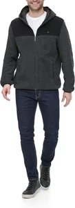 Tommy Hilfiger Men's Hooded Legacy Fleece Jacket - Picture 1 of 13