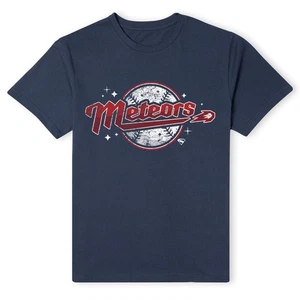 Official Superman Core Metropolis Meteors Distressed Tee T-Shirt - Navy - Picture 1 of 4