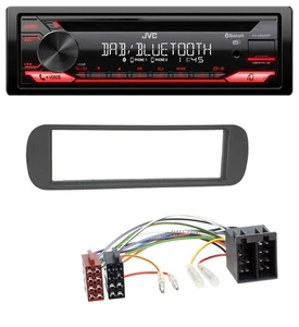 JVC CD DAB USB Bluetooth MP3 Autoradio für Lancia Y (1996-2004) - schwarz - Bild 1 von 7