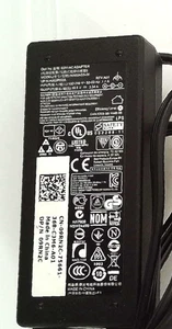 ☆ 🟦 Dell OEM AC Power Adapter Charger 19.5V 3.34A 65W – North American Plug 🟦 - Picture 1 of 3