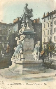 Marseille Denkmal Pierre Puget Frankreich 1908 Postkarte - Bild 1 von 2