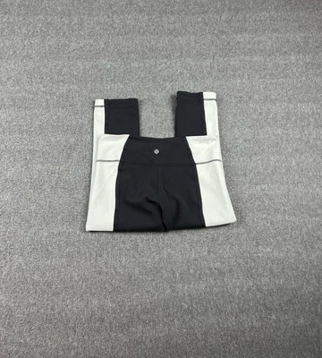 Leggings Lululemon Align tiro alto 21" negro blanco talla 8 Foto 1 de 4