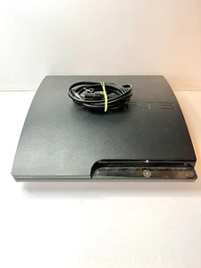 Sony Playstation 3 PS3 Slim 320GB Black Console W/ Power Cord - Tested - Picture 1 of 12
