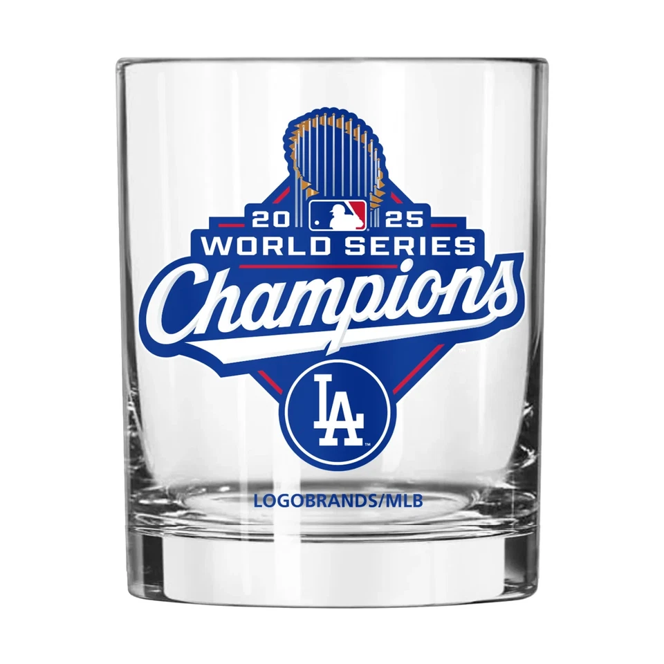 2025 World Series Champions Los Angeles Dodgers Rocks Glass - Image 1 of 1