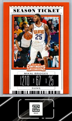 2019 Panini Contenders Draft Picks #42 Mikal Bridges - Image 1 of 2