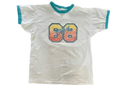 Camiseta Skivvies Ringer Clase De 1988 De Colección Factores Etc Para Mujer’s Grande  Foto 1 de 4