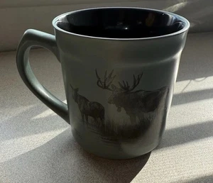 Bass Pro Shops. Taza de café de cerámica. Bull Moose. Verde menta. 16 ozs. NUEVO.. - Imagen 1 de 9