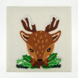 Trimits Festive Deer Needle Felting Frame Kit - Picture 1 of 3