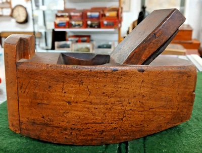 Very Rare Moseley & Sons Beech Wood Compass Plane - Image 1 of 4