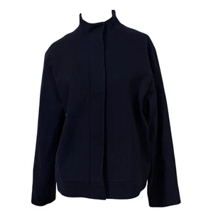 Pendleton Vintage Navy Blue 100% Virgin Wool Mock Neck Zip Jacket L *Damaged* - Bild 1 von 9