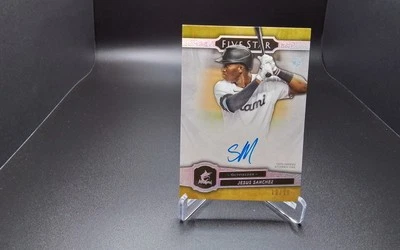 2021 Topps Five Star Jesus Sanchez 10/10 Auto #FSA-JS Brewers - Image 1 of 2
