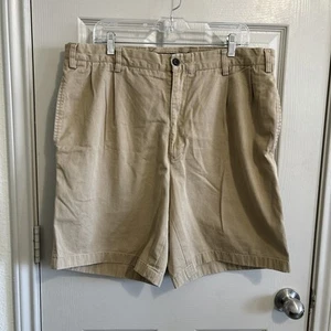 Nautica NS-83 Men's Khaki Chino Shorts 38W, Button Closure, Classic Fit - Picture 1 of 8