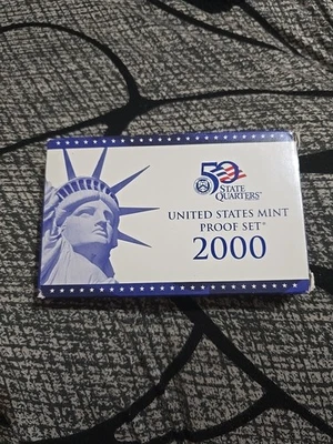 2000-S Proof Set 10 Piece, Original Packaging And Certificate Of Authenticity - Image 1 of 3