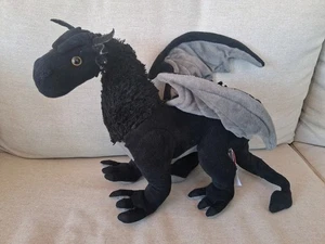  Black Realistic Griffin Dragon Exotic Dinosaur Plush Toy Posable Fiesta - Foto 1 di 12
