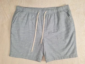 St. John's Bay Bermuda Shorts Herren 4XL blau Baumwolle gerade Kordelzug elastisch - Bild 1 von 10