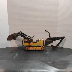 VTG Metal Tonka T-6 Track Front End Loader Backhoe Bulldozer Parts or restore. - Picture 1 of 15