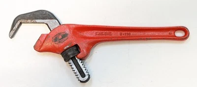 Ridgid E-110 Offset Hex Nut Pipe Wrench Smooth Jaw Made in Elyria OH USA - Image 1 of 4