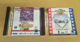 Sega Saturn Hideo Nomo World Series Baseball + World Series Baseball II Obi