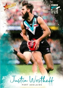 2018 Port Adelaide Power AFL Select Footy Stars Card - Justin Westhoff - Bild 1 von 3