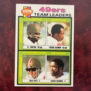 1979 Topps Set O.J. SIMPSON 49ERS TEAM CHECKLIST 38 UNMARKED NR-MINT *HIGH GRADE - Picture 1 of 2