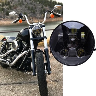 Proyector de faros altos bajos 5-3/4" 5,75 LED para Harley Davidson Sportster Dyna Foto 1 de 4