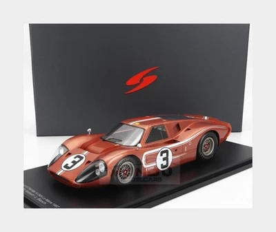 1:18 SPARK Ford Usa Gt40 #3 Le Mans 1967 Andretti Bianchi With Showcase 18S682 - Immagine 1 di 2