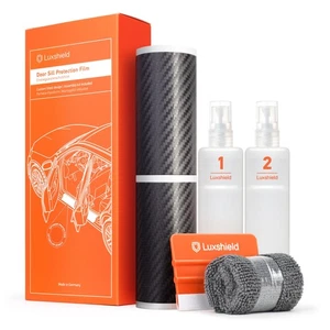 Listones de entrada de coche lámina protectora para VW Passat Variant B8 3G óptica de carbono - Imagen 1 de 4