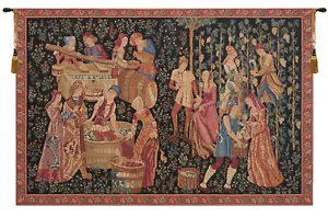 Der Vintage mittelalterliche Wein Mille Fleur belgischer Wandteppich Wandkunst hängen (Neu) - Bild 1 von 5