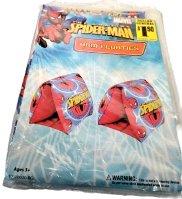 Flotadores Marvel The Amazing Spider-Man 2006 con brazo de piscina para niños nuevos en plástico Foto 1 de 2