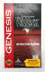Warlock - (Sega Genesis) Authentic Instruction Manual Booklet Only - Picture 1 of 2