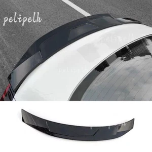 Black Style Rear Boot Spoiler Wing Flap 1PCS Fit For Hyundai Sonata 2020-2023 - Picture 1 of 9