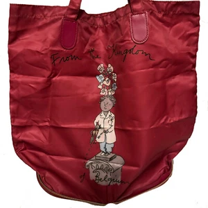 Delvaux Öko Tasche Känguru Bordeaux Klapp Nylon/Leder - Bild 1 von 15