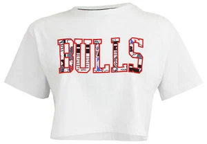 FISLL NBA Chicago Bulls Women's Comic Book Crop Tee Shirt - Picture 1 of 11