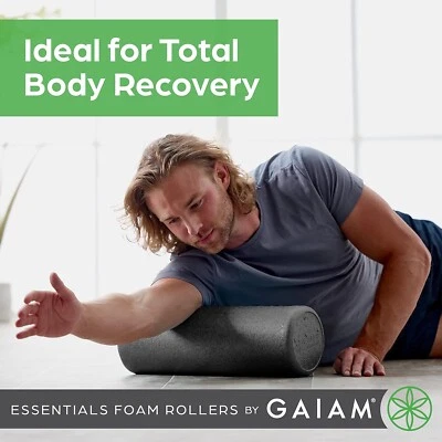 Rodillo de espuma Gaiam Essentials, masajeador muscular de tejido profundo firme de alta densidad 36 pulgadas Foto 1 de 4