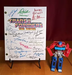 Elenco del guión de The Transformers: The Movie firmado - ¡185 páginas! - Reimpresiones de autógrafos - Imagen 1 de 9