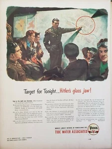 Lot of 2 Vintage 1943 Veedol Motor Oil Print Ads Ephemera Wall Art Decor WWII - Picture 1 of 2