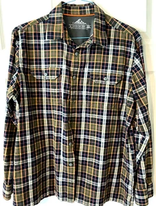Camisa de algodón grande Croft & Barrow Adventure para hombre LS Usada en excelente condición - Imagen 1 de 4