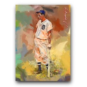 Hank Greenberg #21 Art Card Limited 30/50 Edward Vela Signed (Detroit Tigers) - Picture 1 of 2