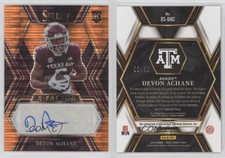 2023 Select Draft Picks Orange Pulsar Prizm /30 De'Von Achane Rookie Auto RC