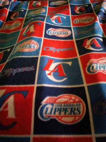 Los Angeles Clippers Dual Fleece Blanket Cover