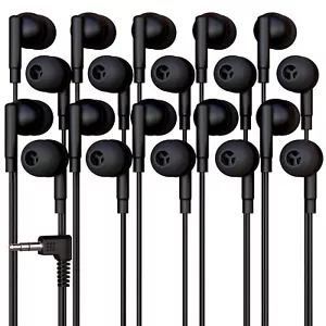20 Pack Bulk Headphones Wired Earbuds for Kids Teens Adults Affordable In-Ear... - Picture 1 of 7