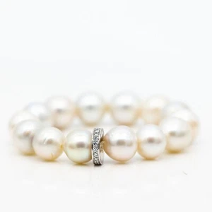 Perle Armband 750/18K Weißgold 0.5 ct Diamanten TW/SI- Wert: 7000€ - Bild 1 von 2
