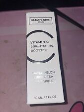 Clean Skin Club Vitamin C Brightening Booster 1 oz 30ml Full Size