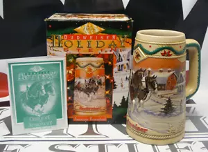 Budweiser American Homestead 1996 Holiday Stein - Foto 1 di 8