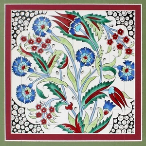 Panel de cerámica de mosaico de patrón árabe decoración de arte árabe salpicadero azulejo mural - Imagen 1 de 7