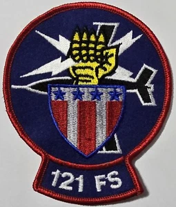 USAF AIR FORCE 121st 121FS Fighter Squadron Patch COLOR FLIGHT ANDREWS AFB, MD - Picture 1 of 2