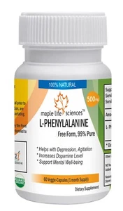 L-Phenylalanine Capsules 99% Pure & High Quality - Picture 1 of 2